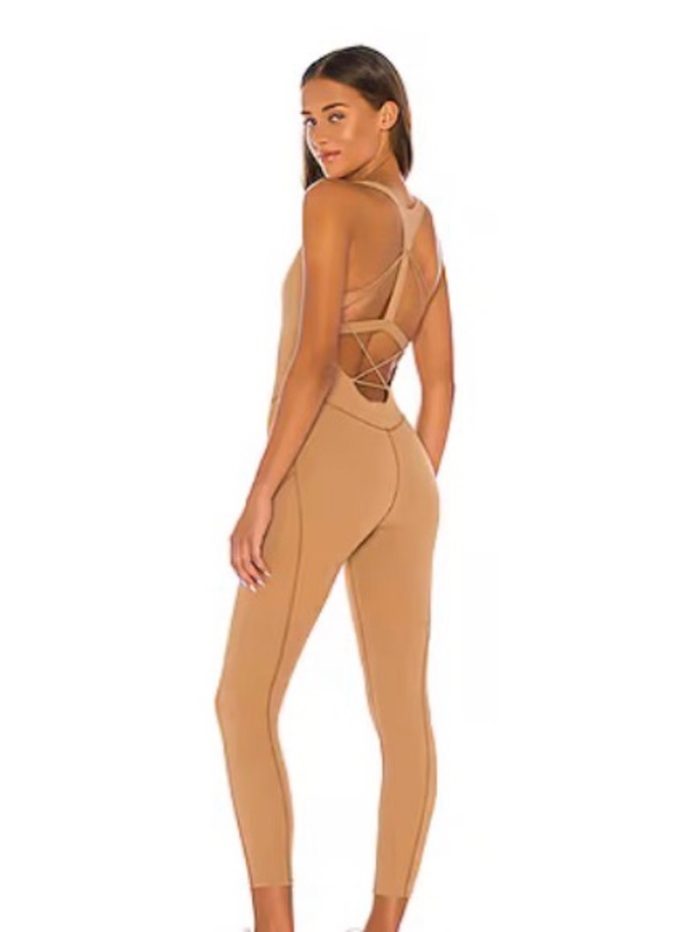 FP Movement Back Tan Active Jumpsuit